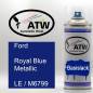 Preview: Ford, Royal Blue Metallic, LE / M6799: 400ml Sprühdose, von ATW Autoteile West.